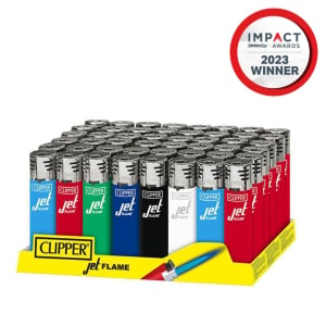 Classic Jet Flame Lighters Solid Assorted Colours (48 lighters)