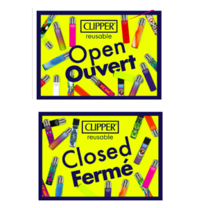 Clipper - Open / close signs