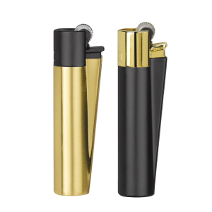 Metal Lighters Black & Gold (12 lighters) Hover