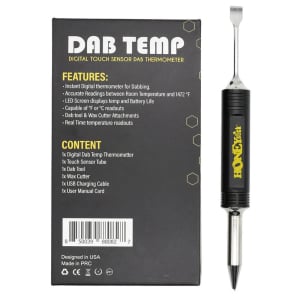 Dab Temp Reader - Instant Reading Digital Thermometer for Dabs Hover
