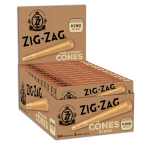 Pre-Rolled Unbleached King Size Cones (3 Pack)
