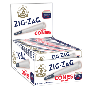 Pre-Rolled White King Size Cones (3 Pack)