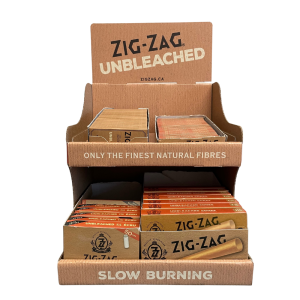 Zig-Zag Unbleached Display (fits 4 cartons) Hover