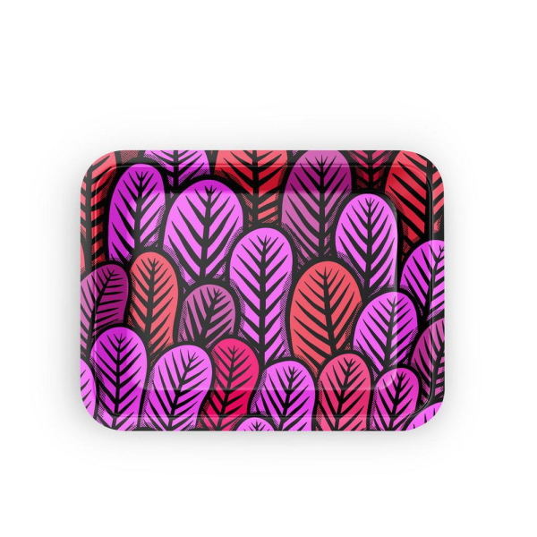 Small Rolling Tray - Pink Leaf