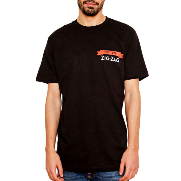 Zig-Zag Black (EST 1879) T-Shirt - Large