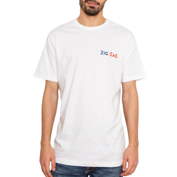Zig-Zag White T-Shirt - Large